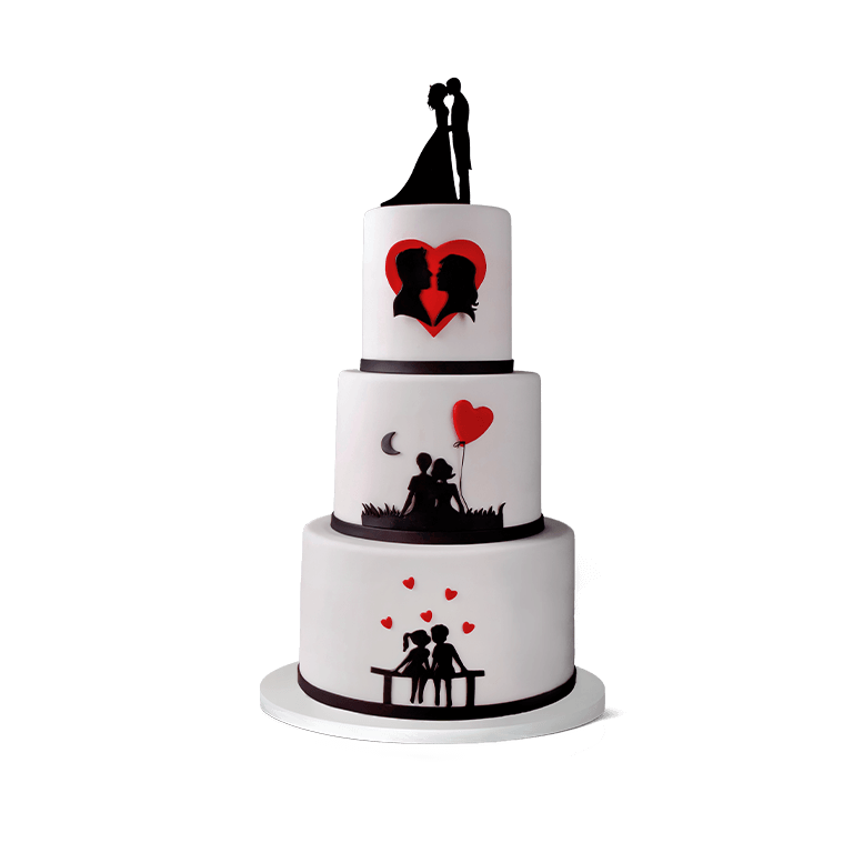 Торт Love story - Весільні торти - Торти