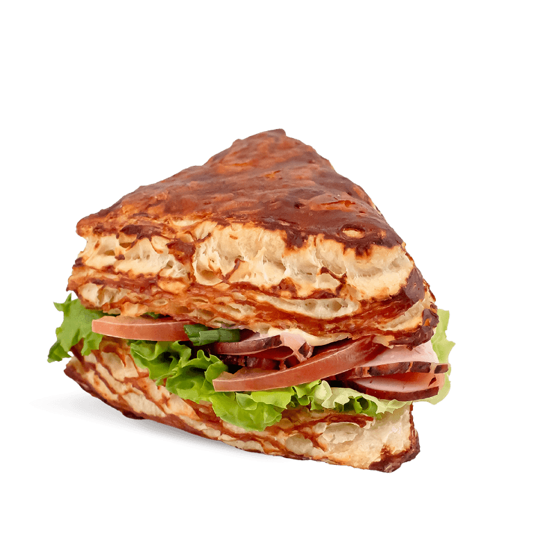 Bułka francuska z szynką wieprzową