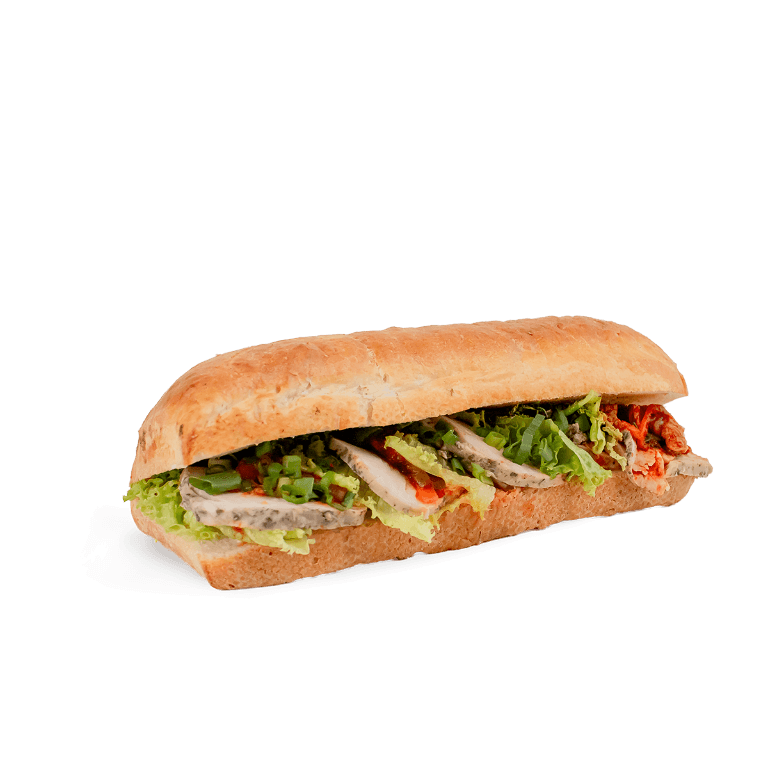 Ciabatta ze schabem i kimchi 