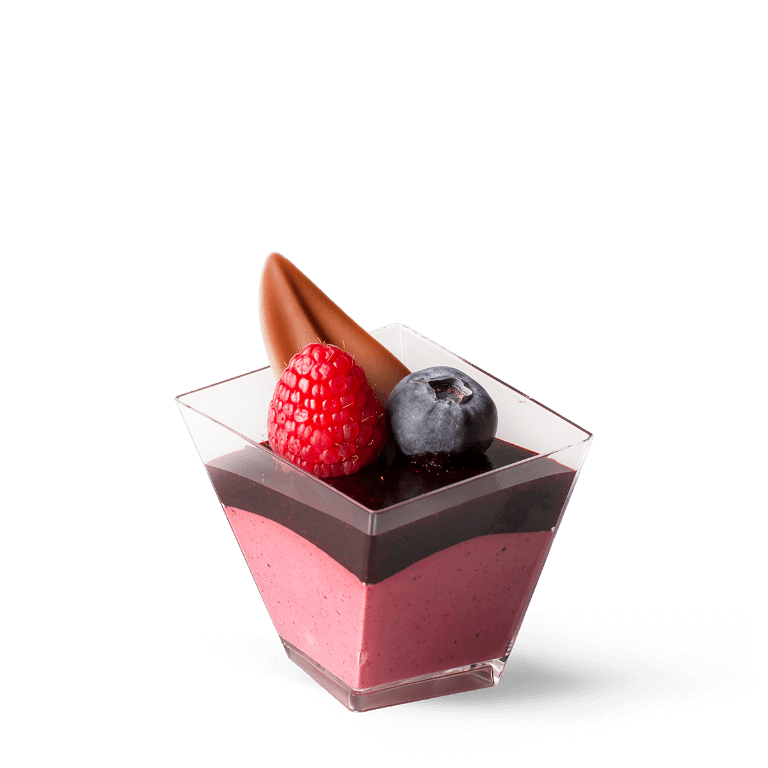 Deser lux owoce lasu  - Mini desery - Słodki Bufet