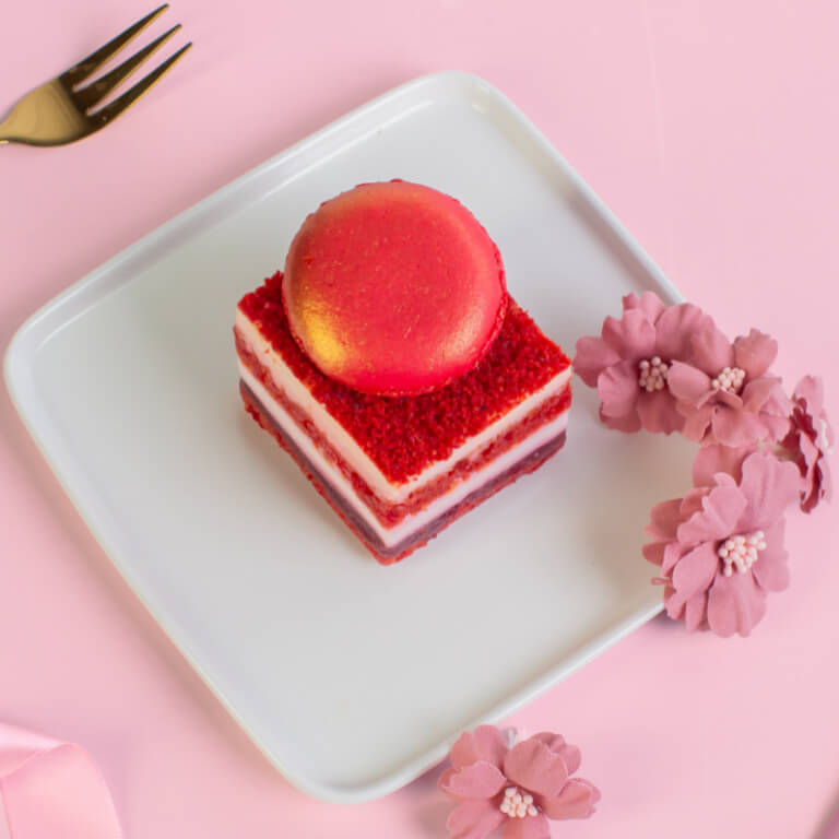 Тістечко червоний оксамит в шматочках - Тістечка на штуки - Тістечка - Zdjęcie 2