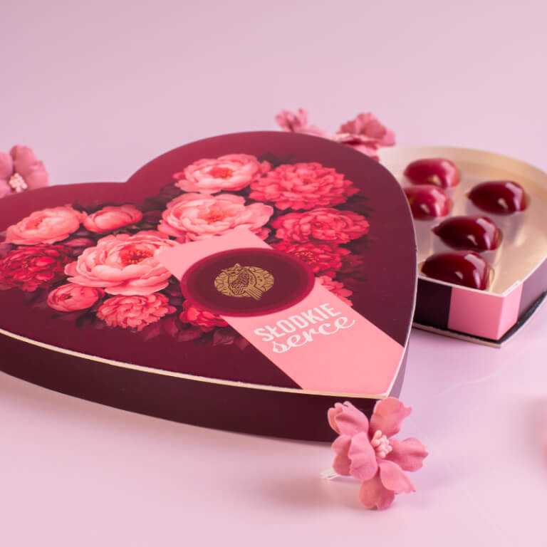 Zestaw pralin Słodkie Serce - Praliny - Galanteria czekoladowa - Zdjęcie 2