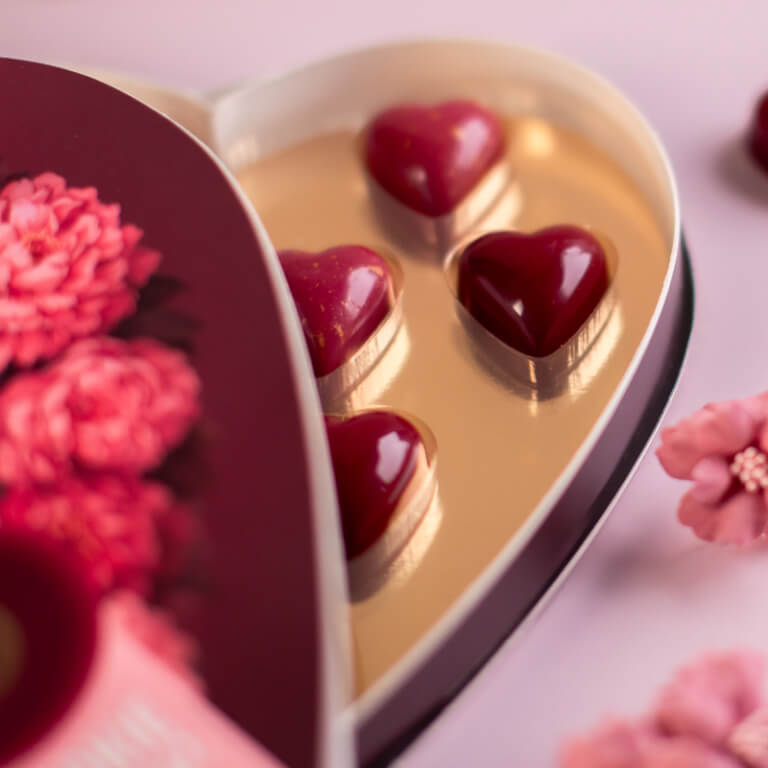 Zestaw pralin Słodkie Serce - Praliny - Galanteria czekoladowa - Zdjęcie 1