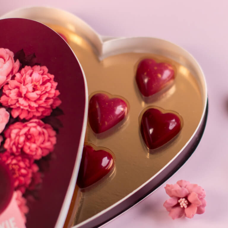 Zestaw pralin Słodkie Serce - Praliny - Galanteria czekoladowa - Zdjęcie 3