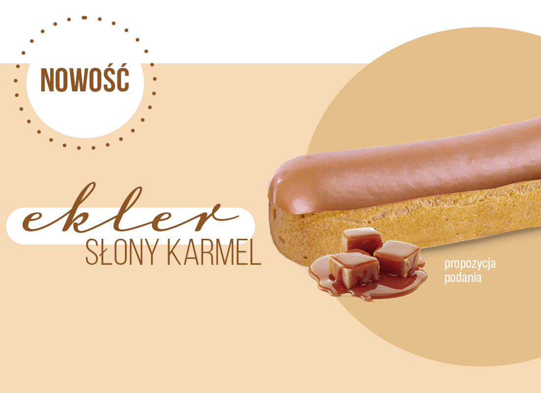 Ekler słony karmel 3d