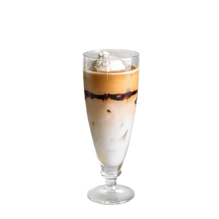 Latte mrożone z lodami