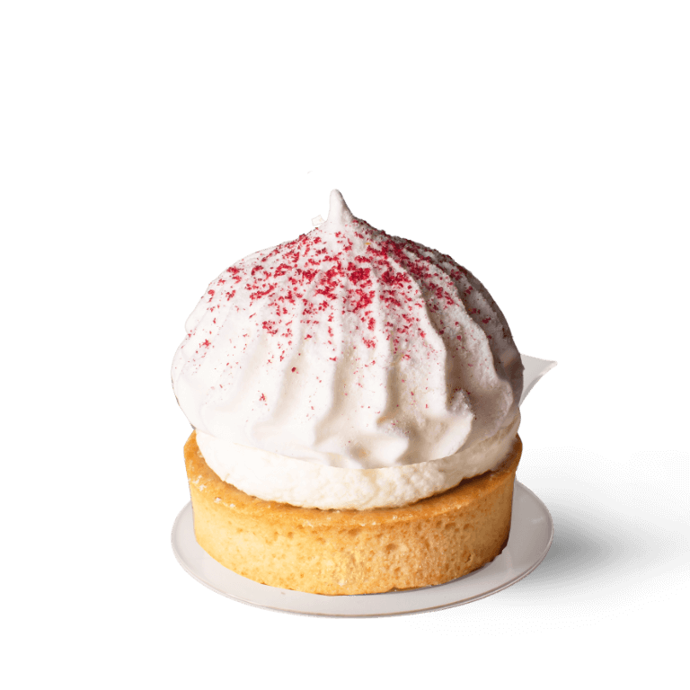 Raspberry cupcake with meringue