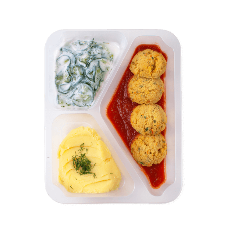 Pulpety z soczewicy w sosie pomidorowym