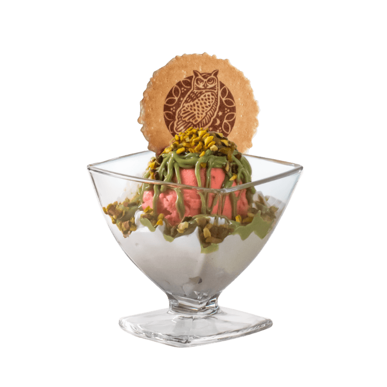 Pistachio Strawberry Ice Cream Dessert