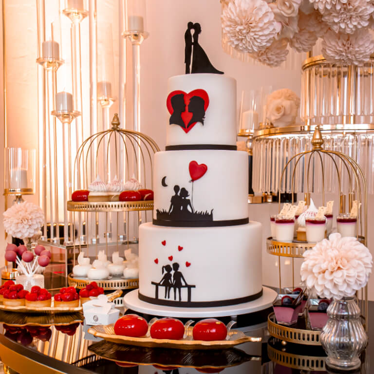 Торт Love story - Весільні торти - Торти - Zdjęcie 1