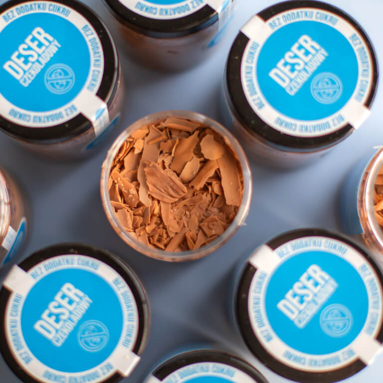 Deser czekoladowy  - Desery w słoiku - Ciasta deserowe - Zdjęcie 1