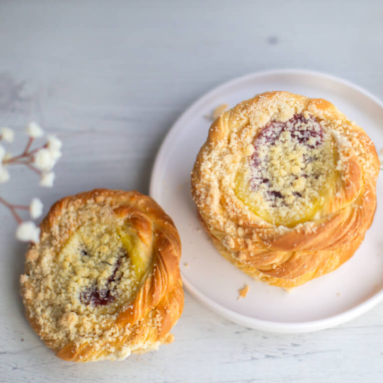 Drożdżówka truskawkowa - Babeczki - Ciastka - Zdjęcie 2