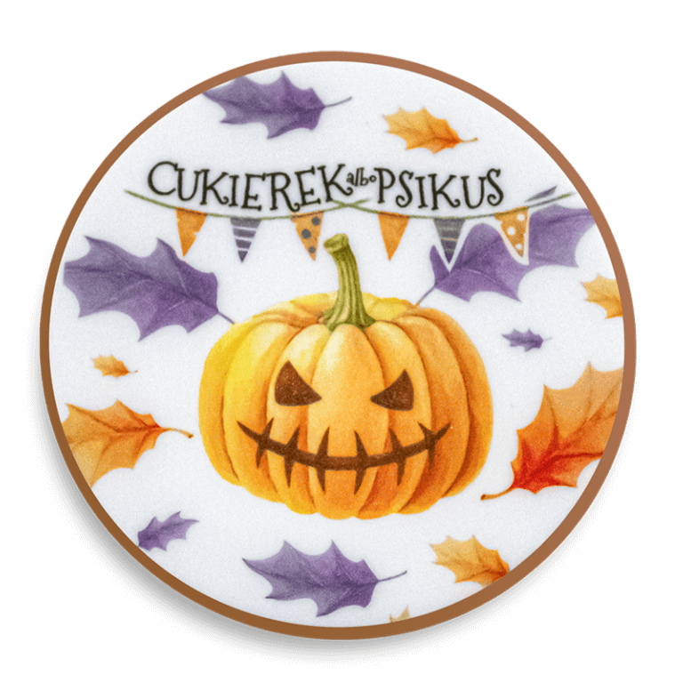 Ciastko z Halloweenowym nadrukiem - Strasznie pyszne - Halloween - Zdjęcie 1