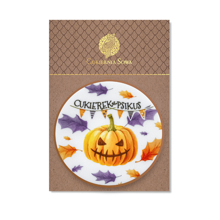 Ciastko z Halloweenowym nadrukiem - Strasznie pyszne - Halloween