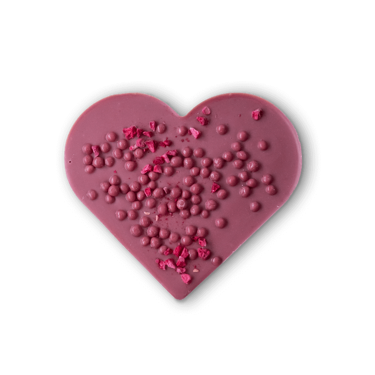 Czekolada rubinowe serce - Czekolady - Galanteria czekoladowa