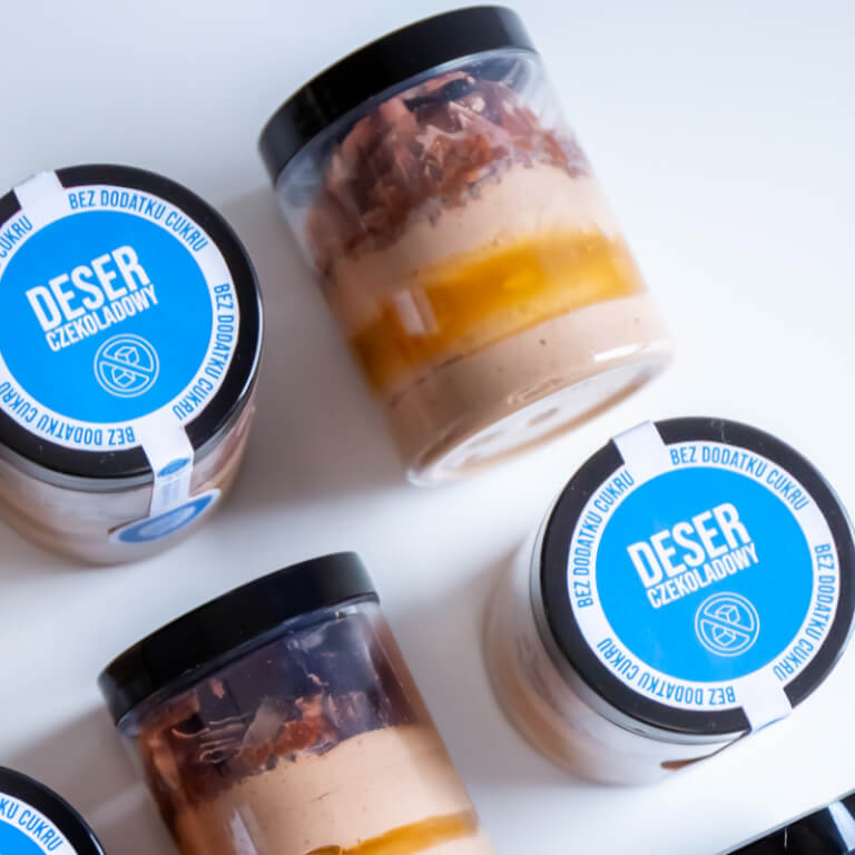 Deser czekoladowy  - Desery w słoiku - Ciasta deserowe - Zdjęcie 1