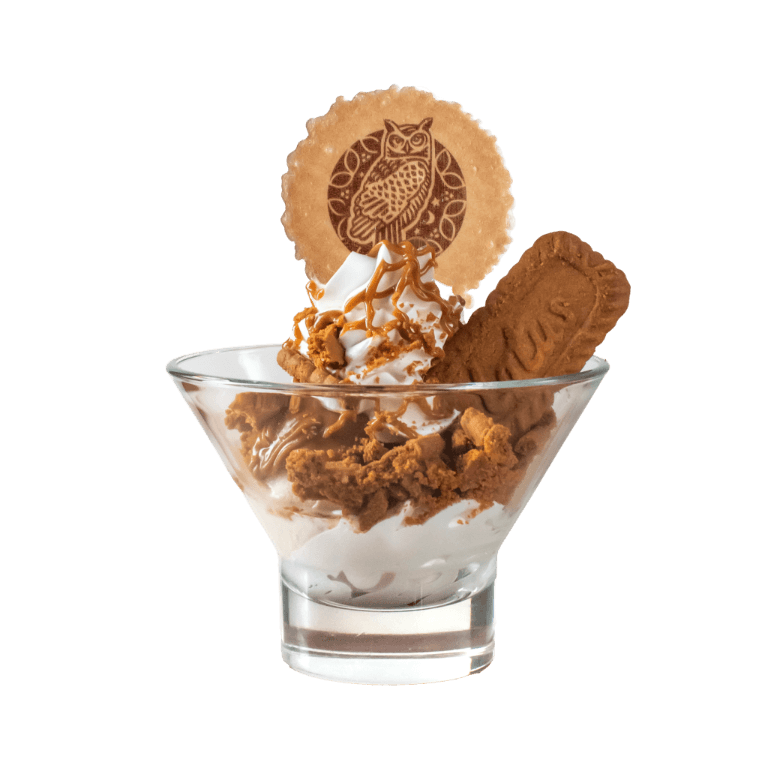 Spiced Vanilla Ice Cream Dessert - In a sundae glass - Ice cream