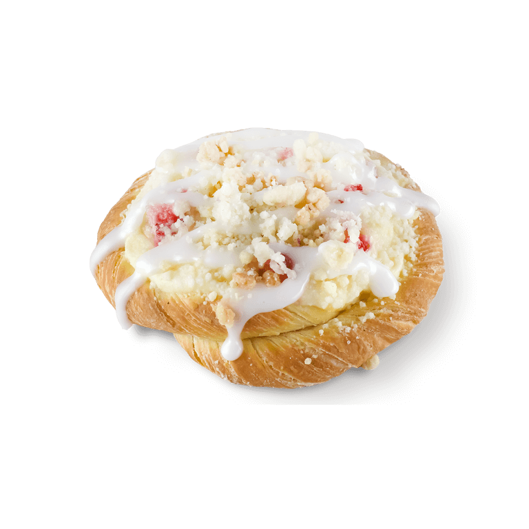 Drożdżówka serowo-truskawkowa - Ciastka - Pyszne z pieca