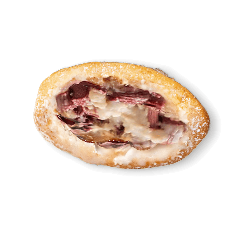 Drożdżówka z rabarbarem