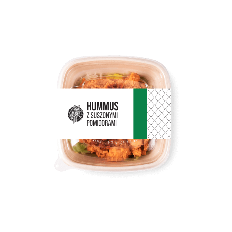 Hummus z suszonymi pomidorami - Pasty - Sowa lunchowa
