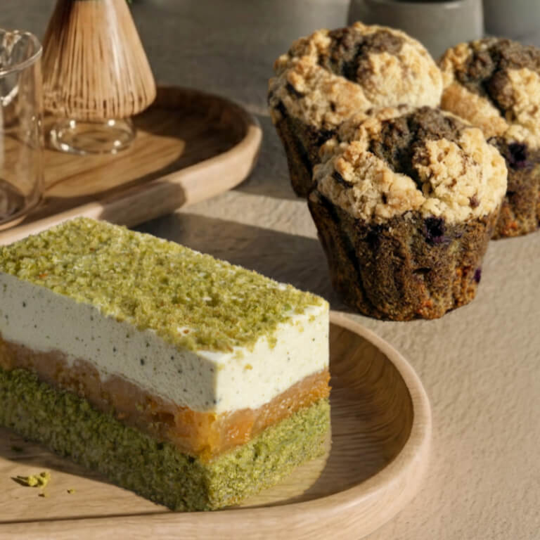 Muffinka porzeczkowa z matchą  - Ciastka sztukowe - Ciastka - Zdjęcie 1
