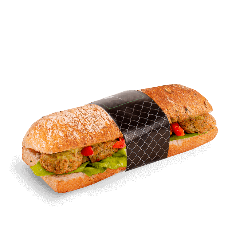 Sandwich with falafel
