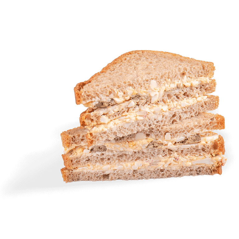 Sandwich with egg paste