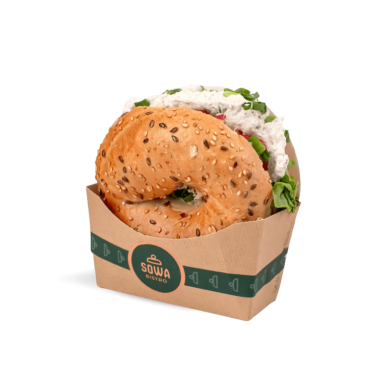 Bajgiel z twarożkiem