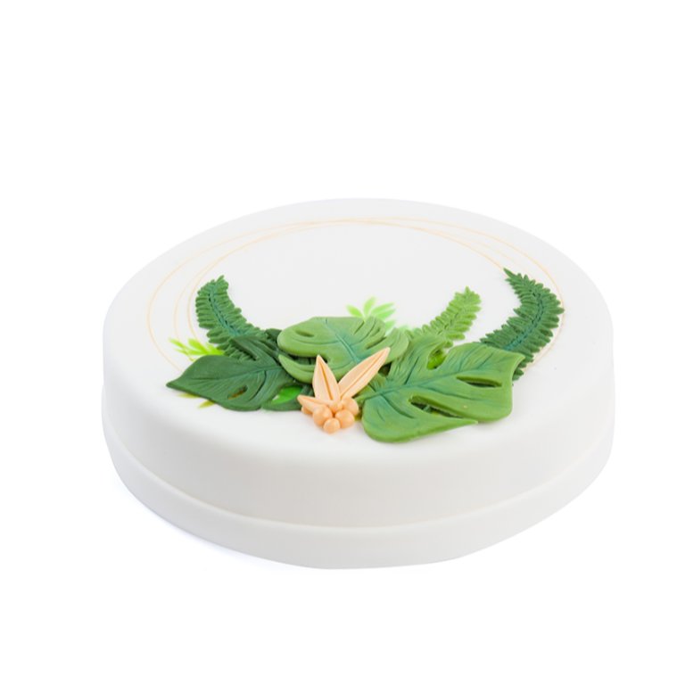 Leaves Composition Circle Cake - Extra-decorative cakes - Cakes