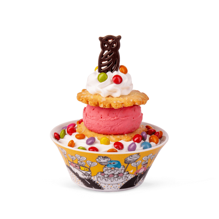 ice cream sandwich dessert - In a sundae glass - Ice cream