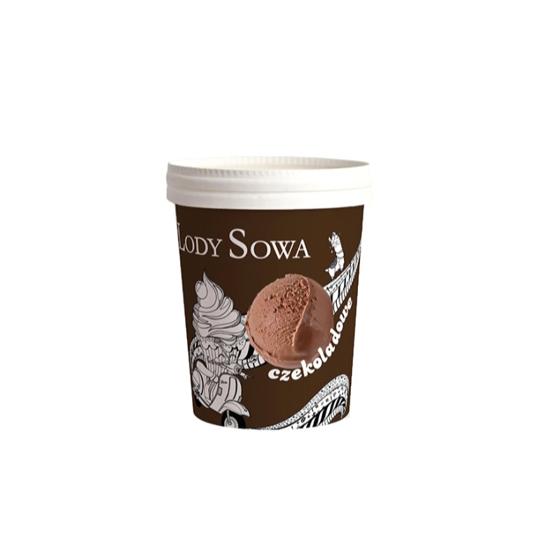 Chocolate ice cream - Ice cream in a tub  - Ice cream