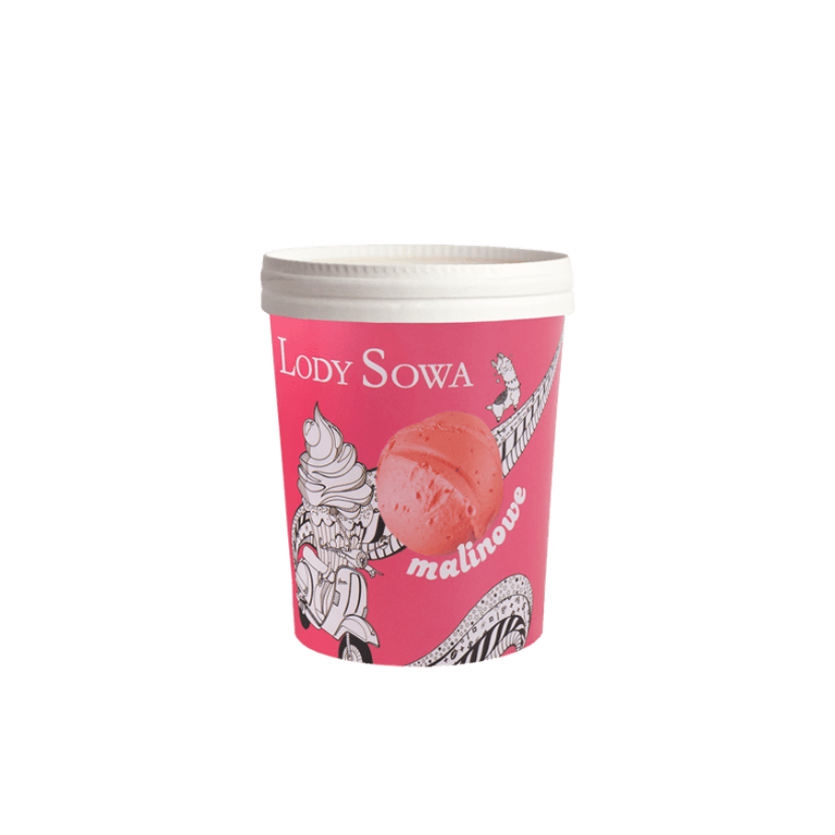 Raspberry ice cream - Ice cream in a tub  - Ice cream