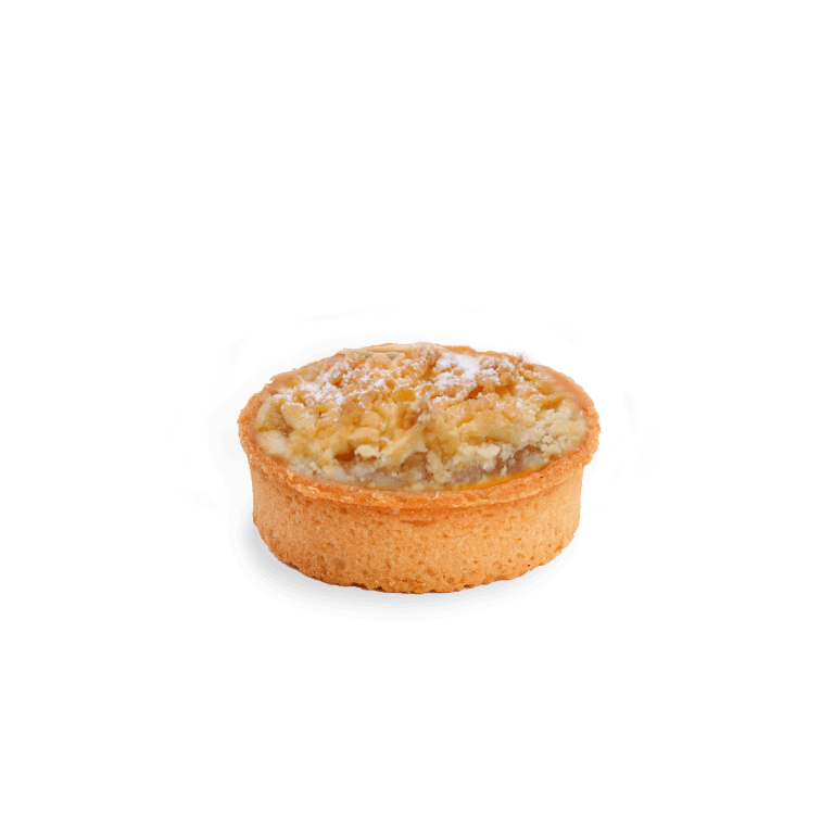 Mini apple tart with crumble