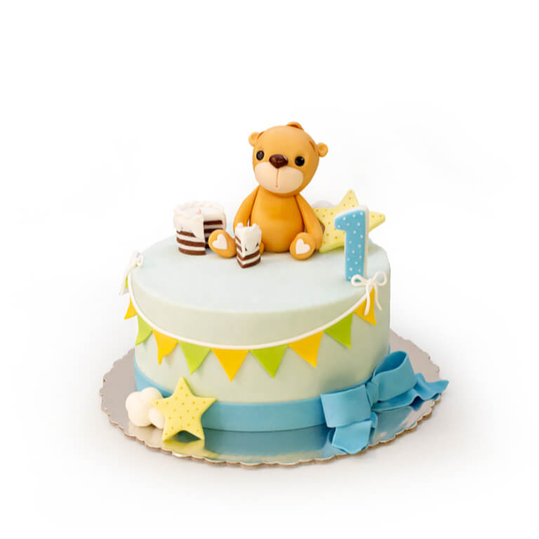 First birthday Bear Cake - Extra-decorative cakes - Cakes
