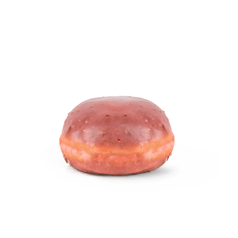 Donut with strawberry filling