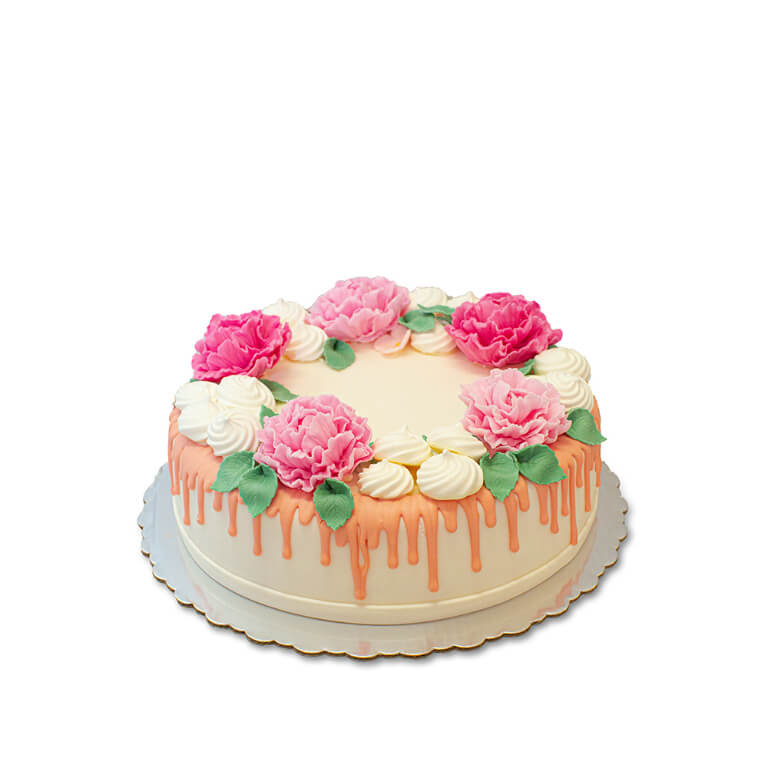 Peonies Cake - Extra-decorative cakes - Cakes