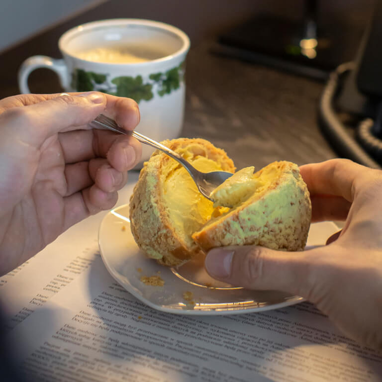  Mango-passion fruit puff - Artisanal biscuits - Pastries - Zdjęcie 1