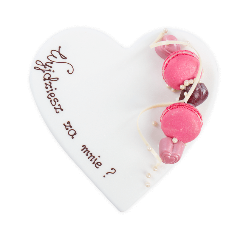 Macaroon Heart Cake - Extra-decorative cakes - Cakes - Zdjęcie 1