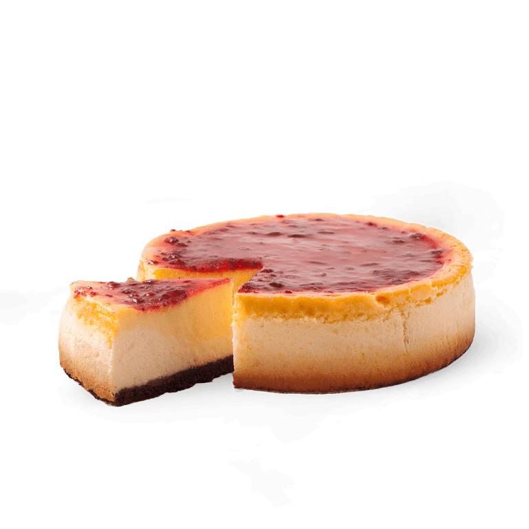 Cheesecake with red currants