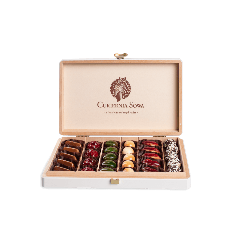 Pralines in a medium box