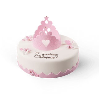 Tort korona księżniczki