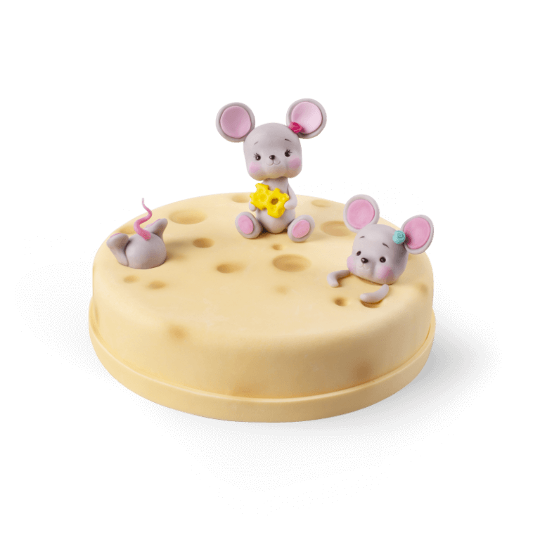 Cheese with mice Cake - Sowa Kids Cakes - Cakes