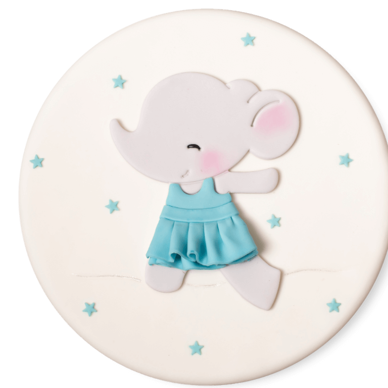 Baby elephant in ballet cake - Sowa Kids Cakes - Cakes - Zdjęcie 1