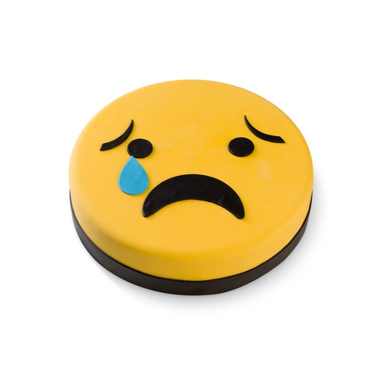 Tort emotka łezka
