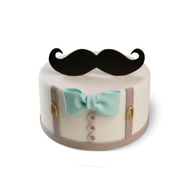 Mustache Cake