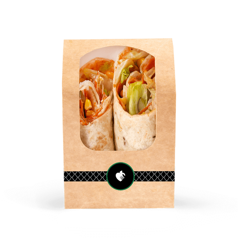 Wrap z salami na ostro