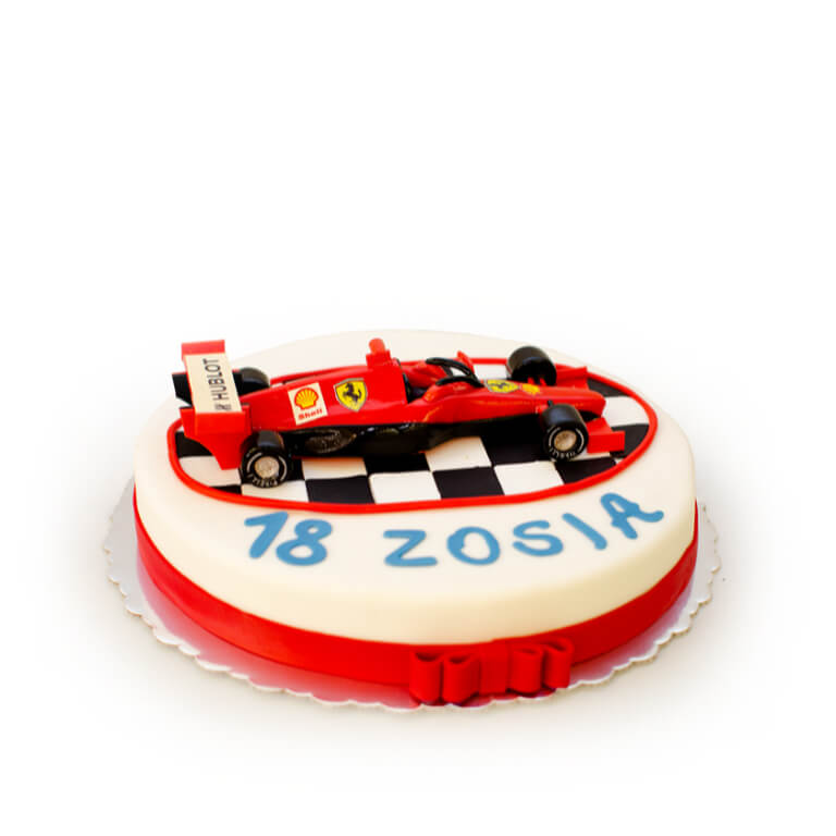 Red Rally Car Cake - Extra-decorative cakes - Cakes