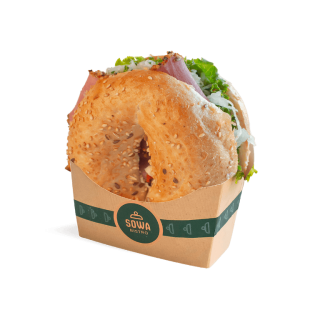 Bajgiel z pastrami