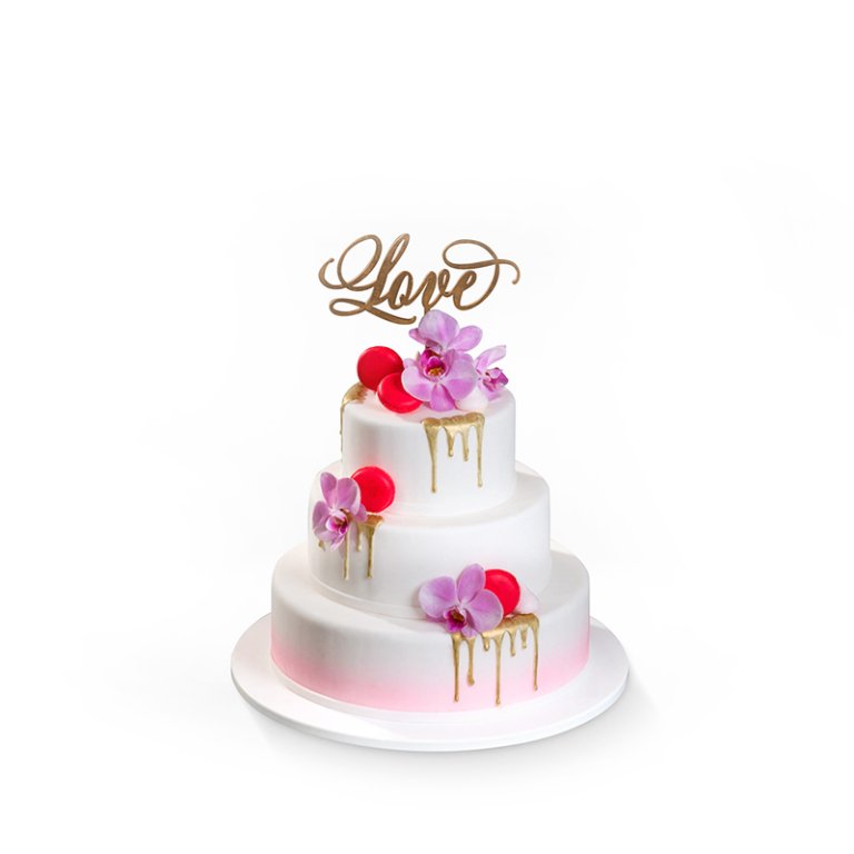 Macaroon Love Cake - Wedding cakes - Cakes