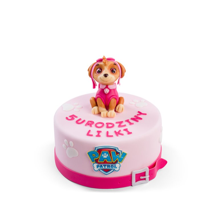 Tort Patrol Pies Różowy